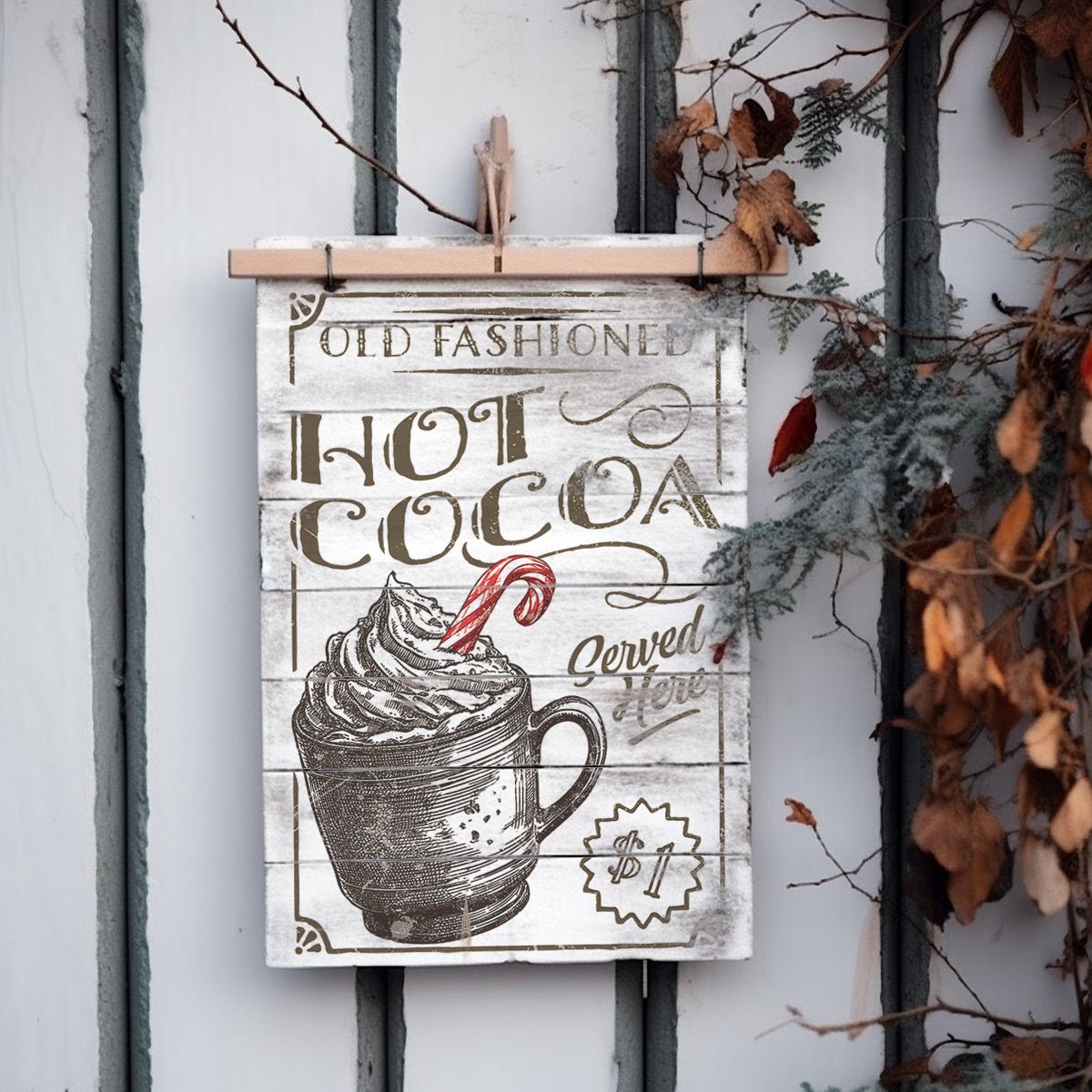 Iron Orchid Designs - Candy Cane Cottage Decor Transfer Pad - Rustic River Home