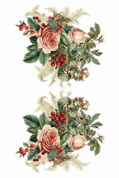 Iron Orchid Designs - Candy Cane Cottage Decor Transfer Pad - Rustic River Home