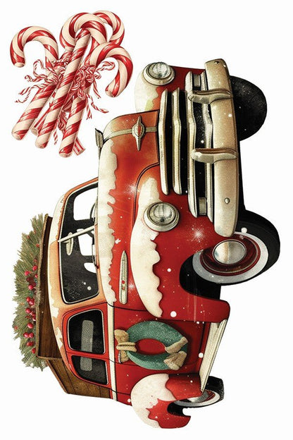 Iron Orchid Designs - Candy Cane Cottage Decor Transfer Pad - Rustic River Home