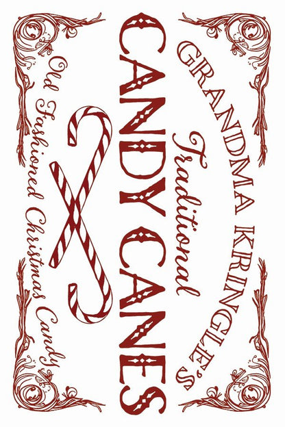 Iron Orchid Designs - Candy Cane Cottage Decor Transfer Pad - Rustic River Home
