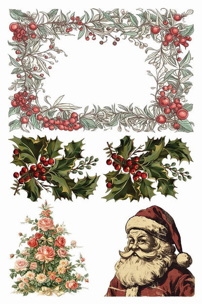 Iron Orchid Designs - Candy Cane Cottage Decor Transfer Pad - Rustic River Home