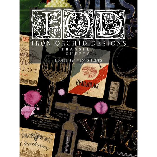 Iron Orchid Designs - Cheers Decor Transfer Pad - Rustic River Home