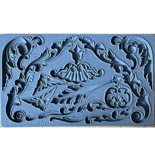 Iron Orchid Designs - Dainty Flourishes Decor Mould - Rustic River Home