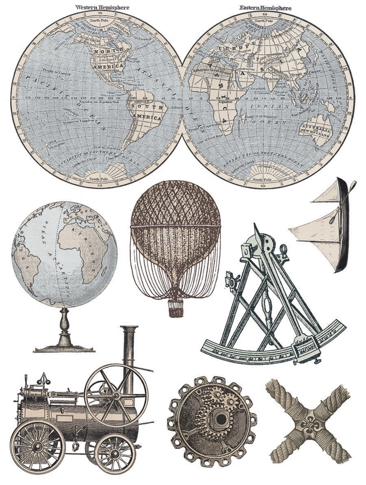 Iron Orchid Designs - Exploration Decor Transfer Pad - Rustic River Home