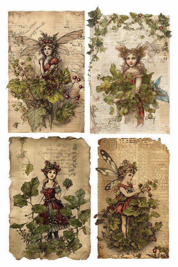 Iron Orchid Designs - Fairy Merry Christmas Decor Transfer Pad - Rustic River Home