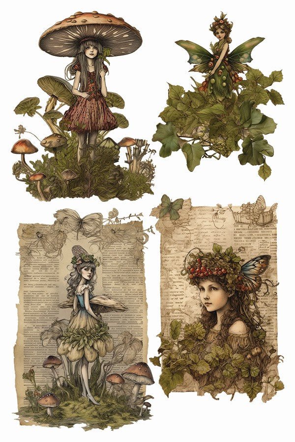 Iron Orchid Designs - Fairy Merry Christmas Decor Transfer Pad - Rustic River Home