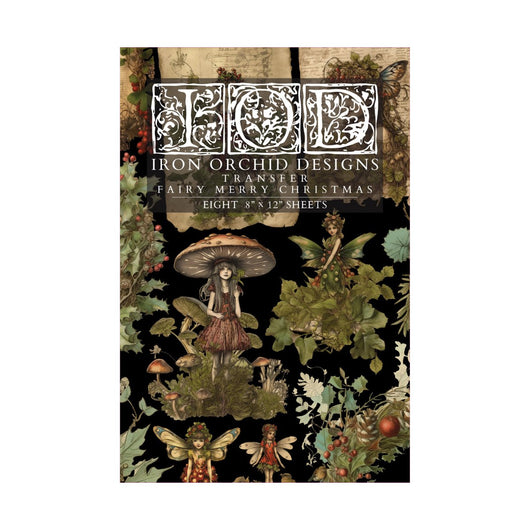 Iron Orchid Designs - Fairy Merry Christmas Decor Transfer Pad - Rustic River Home