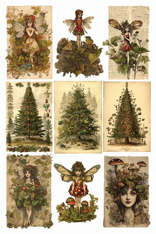 Iron Orchid Designs - Fairy Merry Christmas Decor Transfer Pad - Rustic River Home
