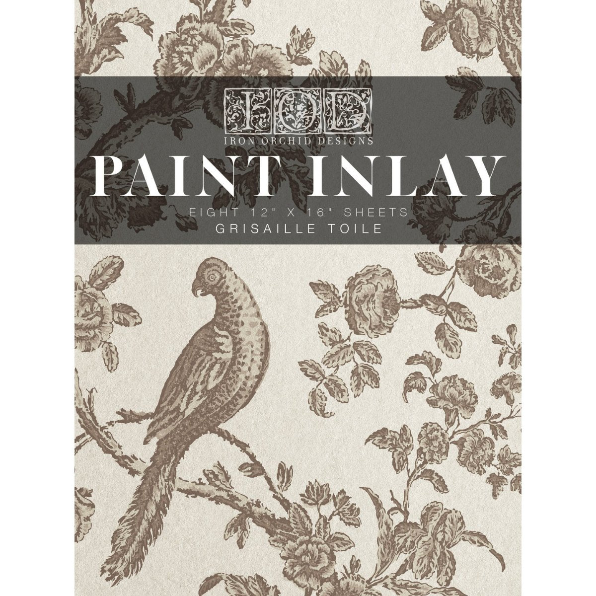 Iron Orchid Designs - Grisaille Toile Paint Inlay - Rustic River Home
