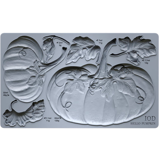 Iron Orchid Designs - Hello Pumpkin Decor Mould - Rustic River Home