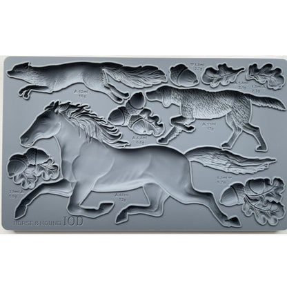 Iron Orchid Designs - Horse & Hound Decor Mould - Rustic River Home