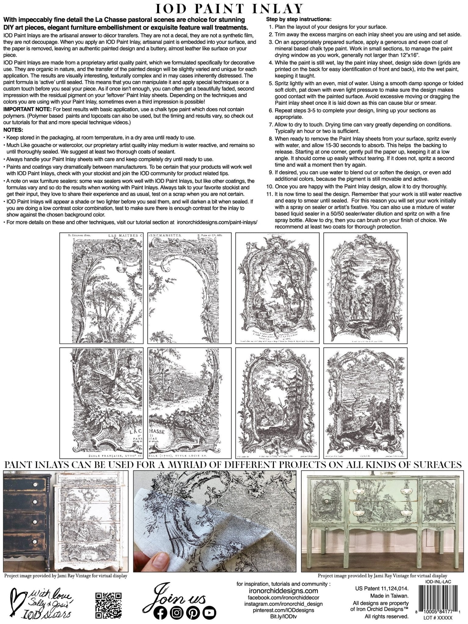 Iron Orchid Designs - La Chasse Paint Inlay - Rustic River Home