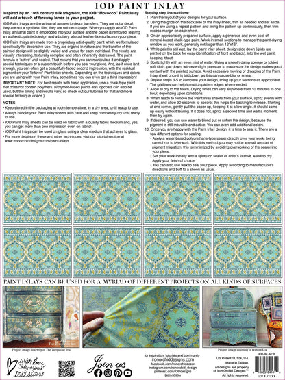 Iron Orchid Designs - Morocco Paint Inlay - Rustic River Home