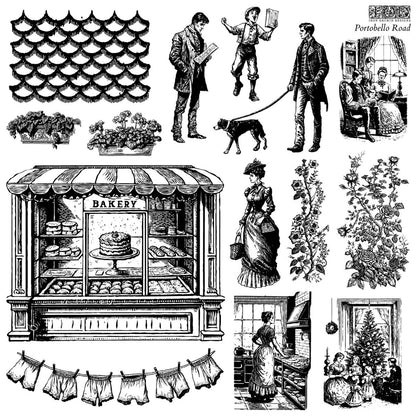 Iron Orchid Designs - Portobello Road Decor Stamp - Rustic River Home