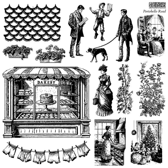 Iron Orchid Designs - Portobello Road Decor Stamp - Rustic River Home