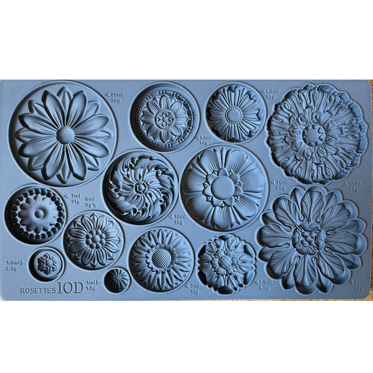 Iron Orchid Designs - Rosettes Decor Mould - Rustic River Home