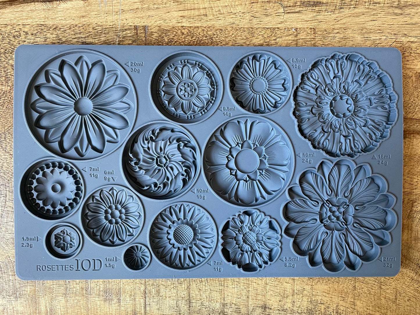 Iron Orchid Designs - Rosettes Decor Mould - Rustic River Home