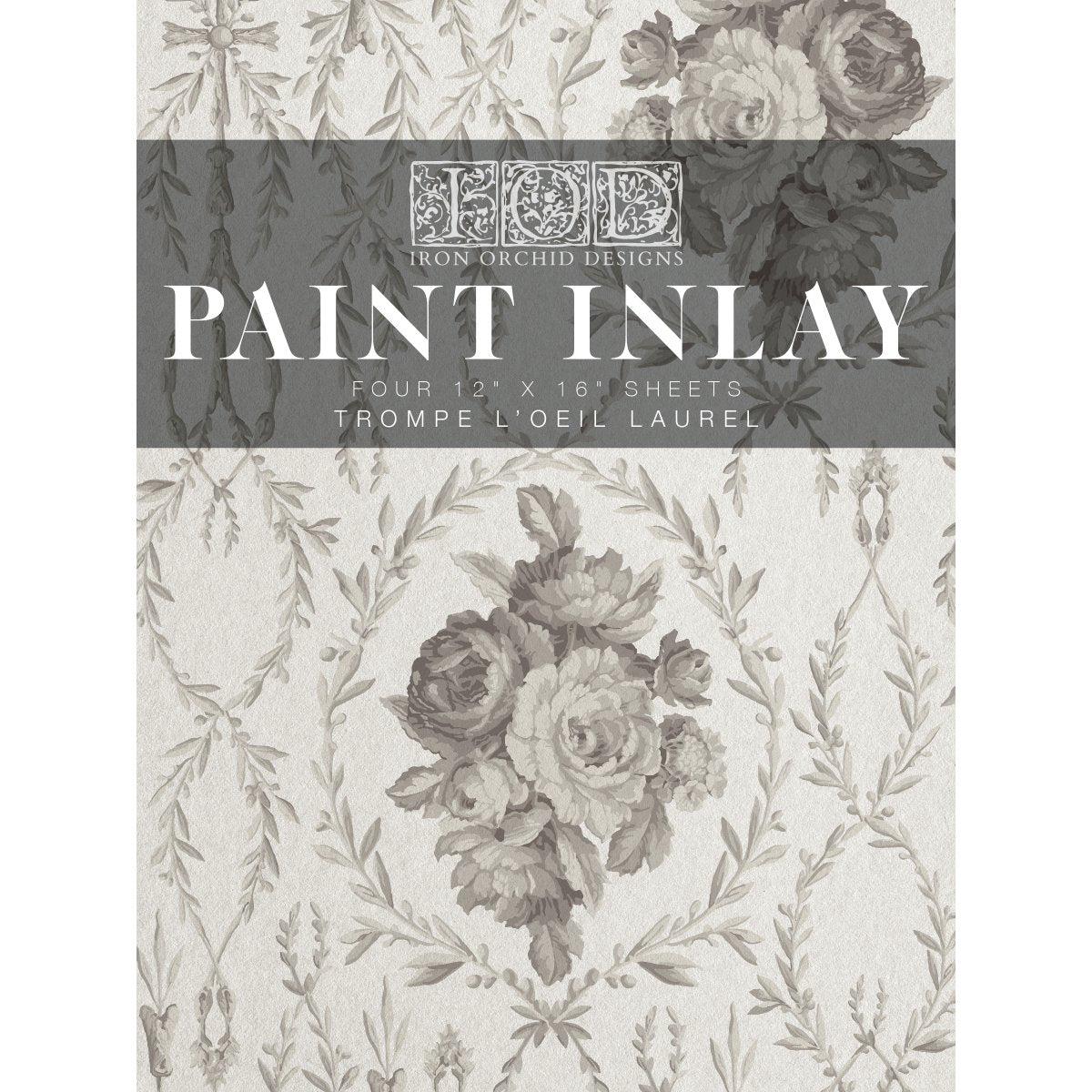 Iron Orchid Designs - Trompe L'Oeil Laurel Paint Inlay - Rustic River Home