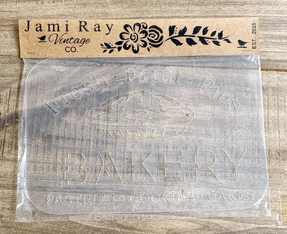 JRV Stencil - Bakery - Rustic River Home