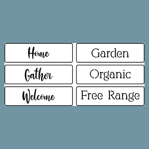 JRV Stencil - Home Word Pack - Rustic River Home