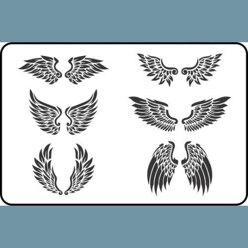 JRV Stencil - Wings - Rustic River Home