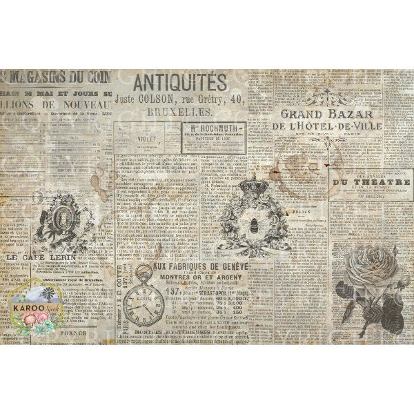 Karoo Sjiek Decoupage Paper - KSFP084 - Rustic River Home