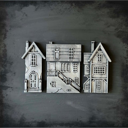 LaBlanche Silicone Mould - Houses I - Rustic River Home