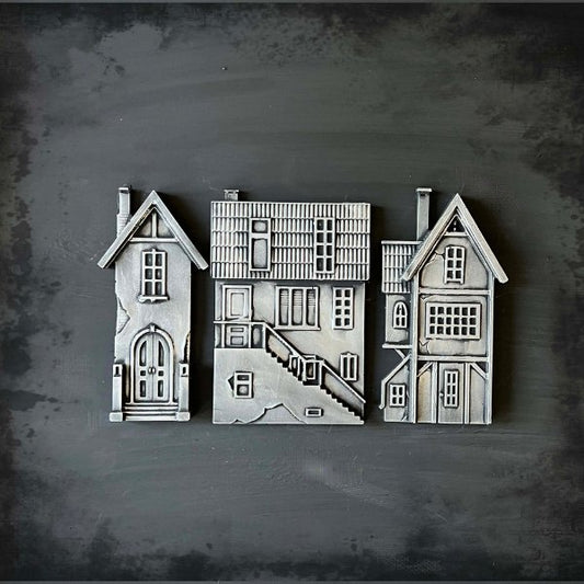 LaBlanche Silicone Mould - Houses I - Rustic River Home