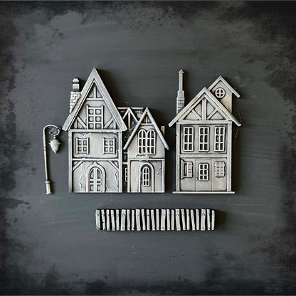 LaBlanche Silicone Mould - Houses II - Rustic River Home