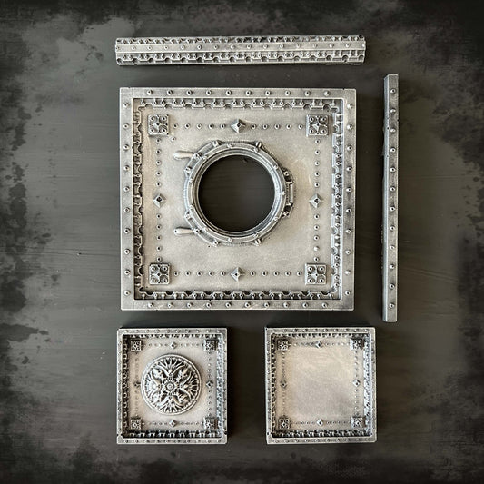 LaBlanche Silicone Mould - Steampunk Background - Rustic River Home