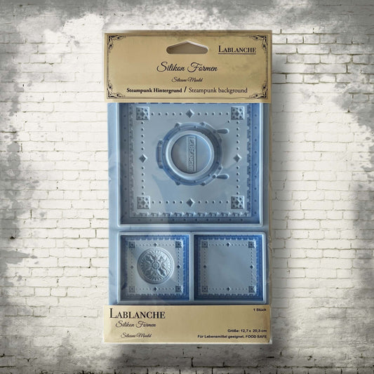 LaBlanche Silicone Mould - Steampunk Background - Rustic River Home