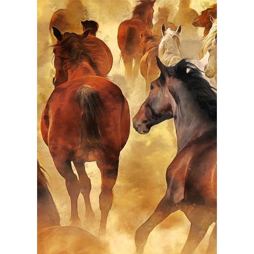 Mint by Michelle - Decoupage Paper - Herd of Horses - Rustic River Home