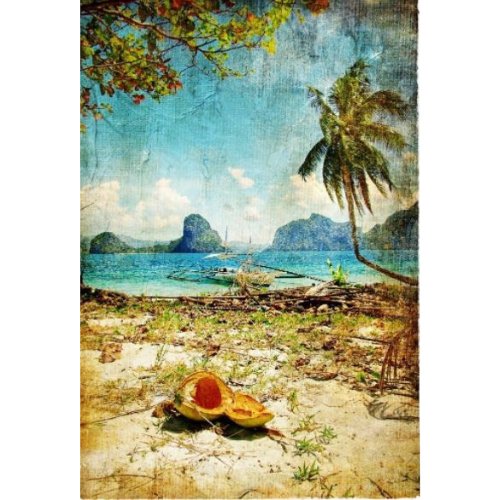 Mint by Michelle - Decoupage Paper - Tropical Beach - Rustic River Home