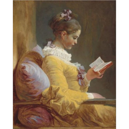 Mint by Michelle - Decoupage Paper - Young Girl Reading - Reversed - Rustic River Home