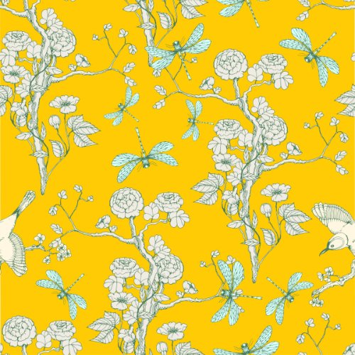 Mint by Michelle - Tissue Paper - Yellow Chinoiserie - Rustic River Home