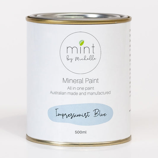 Mint Mineral Paint - Impressionist Blue - 500ml - Rustic River Home