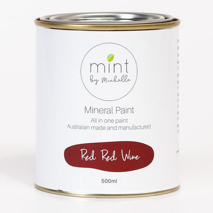 Mint Mineral Paint - Red Red Wine - 500ml - Rustic River Home