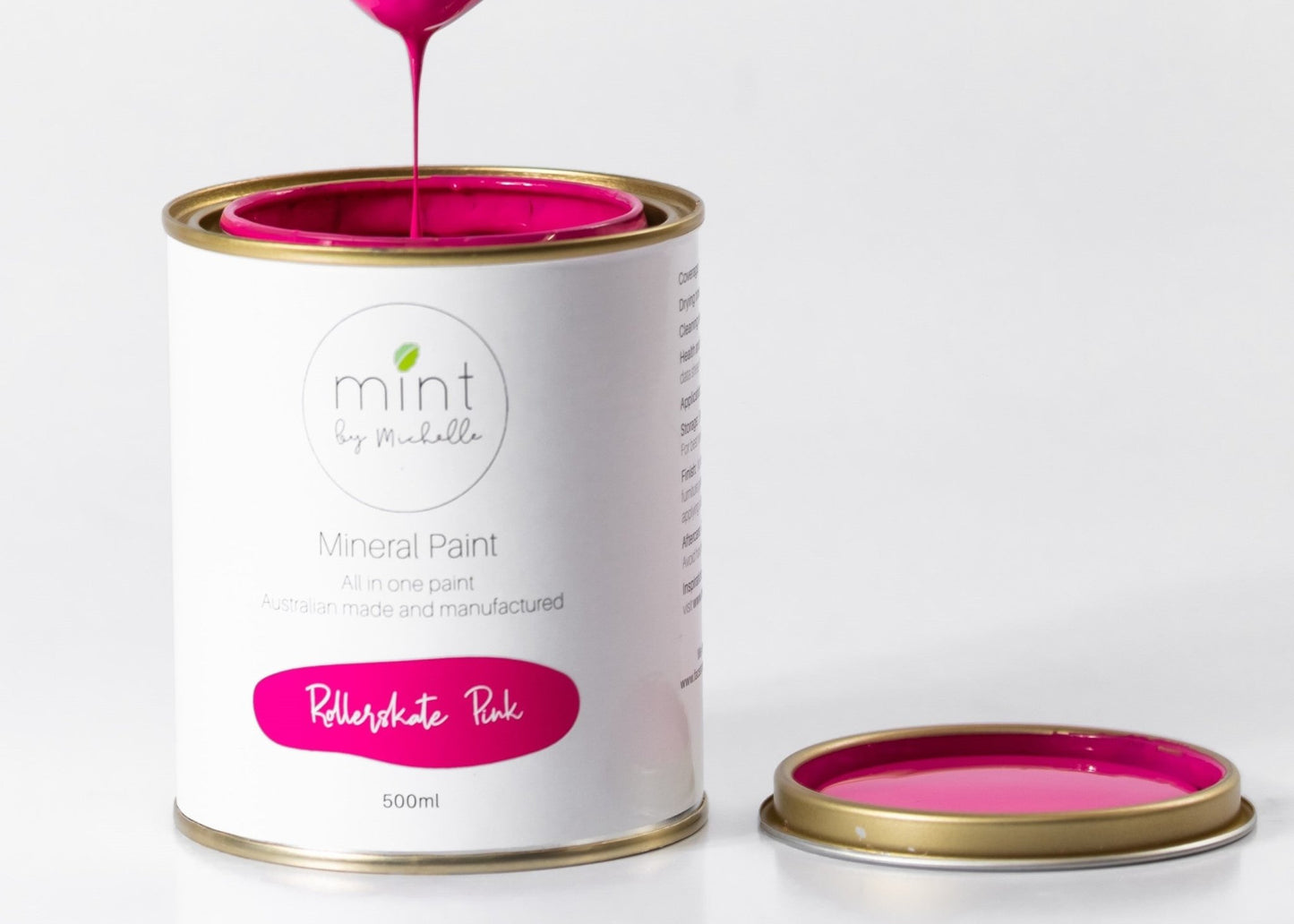 Mint Mineral Paint - Rollerskate Pink - 500ml - Rustic River Home