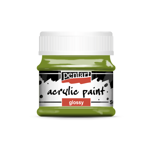Pentart - Acrylic Paint - Glossy - Olive - Rustic River Home