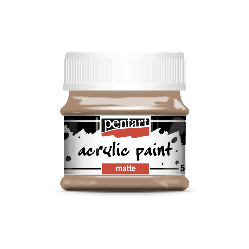 Pentart - Acrylic Paint - Matte - Dark Sand - Rustic River Home