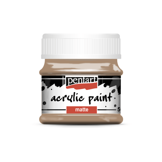 Pentart - Acrylic Paint - Matte - Dark Sand - Rustic River Home