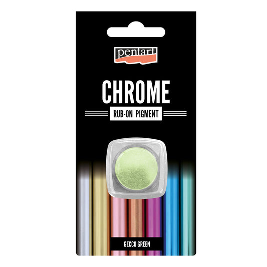 Pentart Chrome Rub-on Pigment - Gecco Green - Rustic River Home