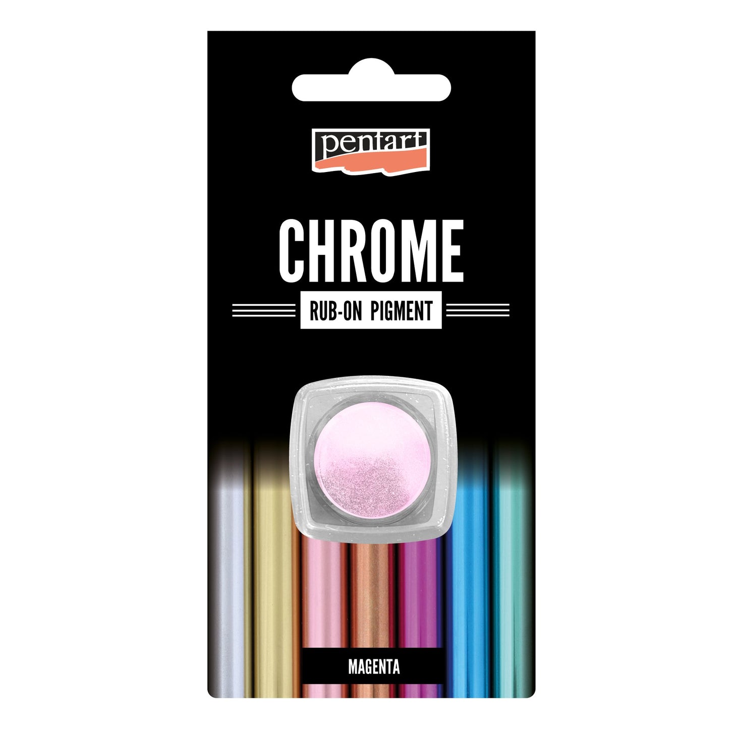 Pentart Chrome Rub-on Pigment - Magenta - Rustic River Home