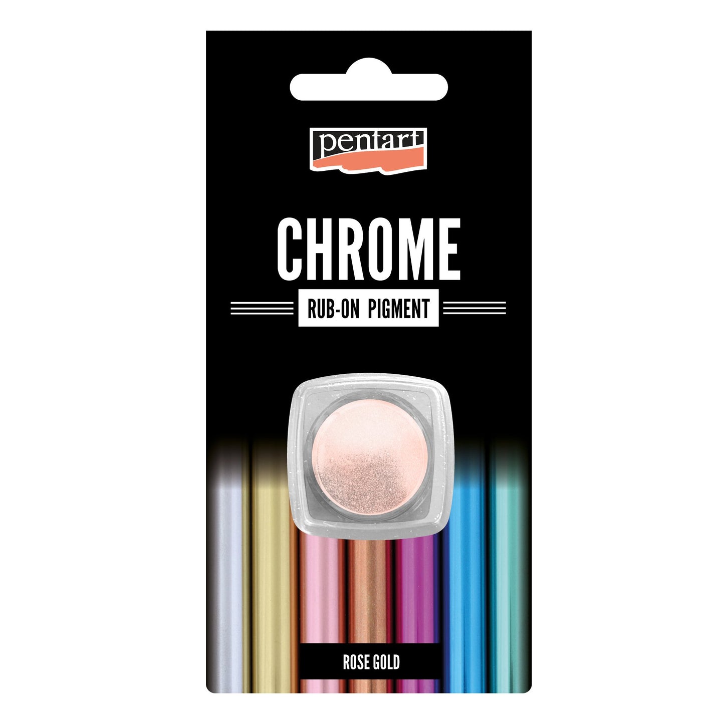 Pentart Chrome Rub-on Pigment - Rose Gold - Rustic River Home