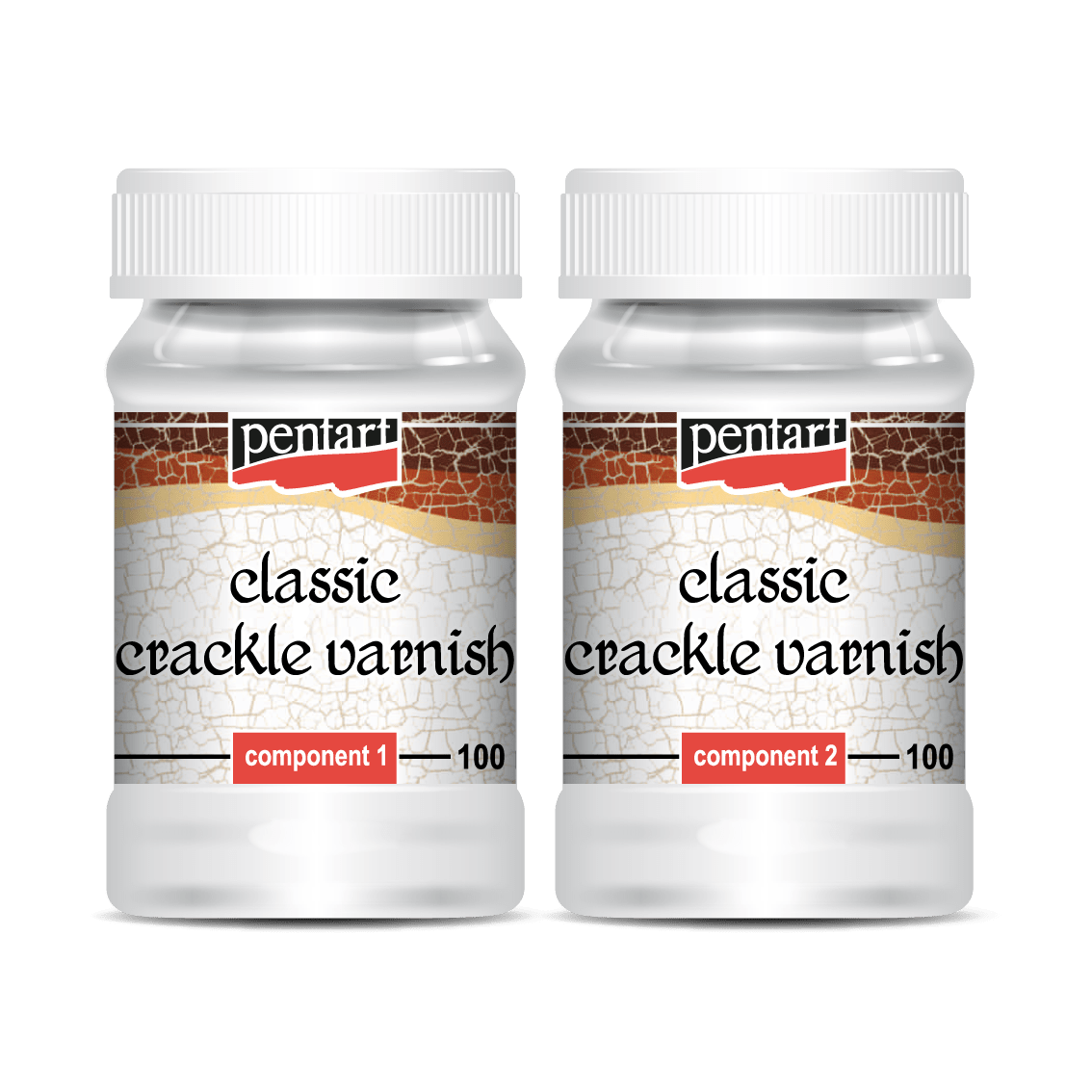 Pentart Crackle Varnish - Classic - 2 Component - 100ml - Rustic River Home