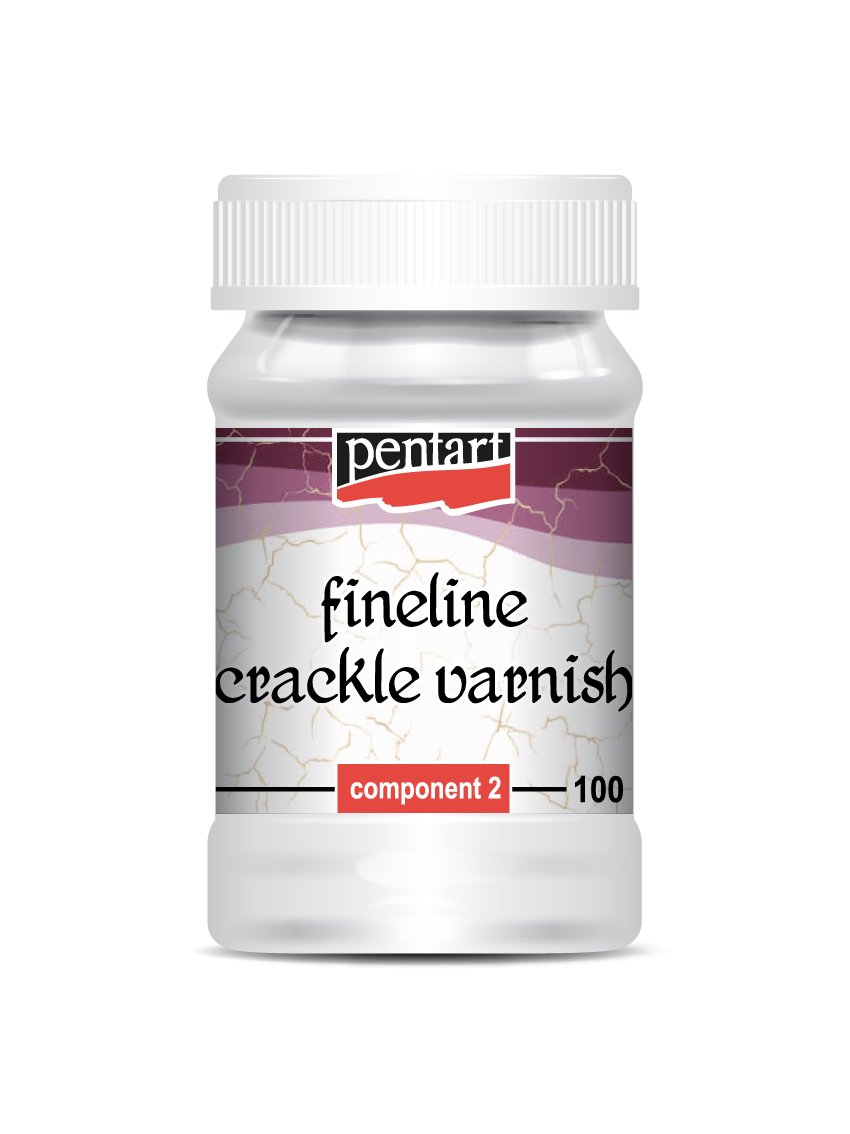 Pentart Crackle Varnish - Fineline - 2 Components - 100ml - Rustic River Home