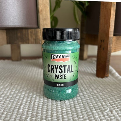 Pentart - Crystal Paste 100ml - Green - Rustic River Home