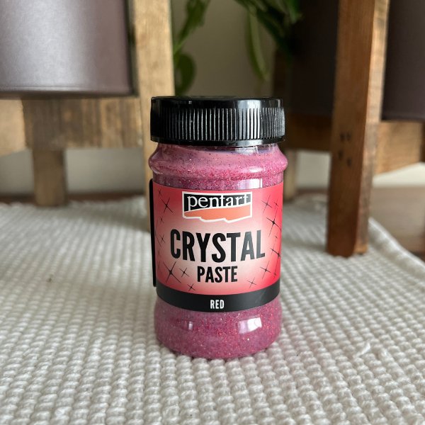 Pentart - Crystal Paste 100ml - Red - Rustic River Home