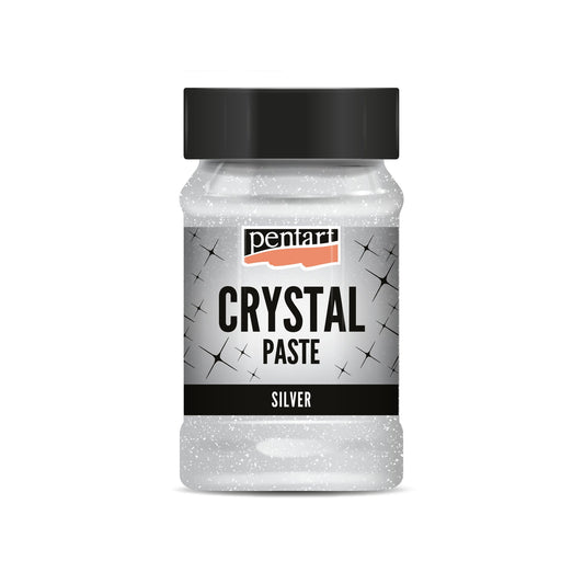 Pentart - Crystal Paste 100ml - Silver - Rustic River Home