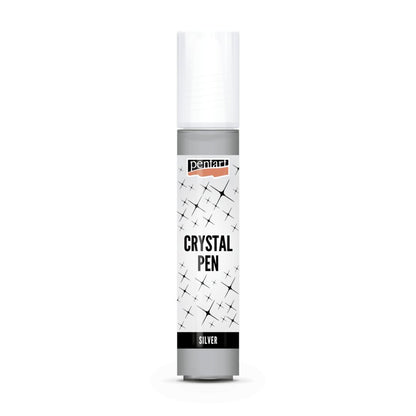 Pentart - Crystal Pen 30ml - Silver - Rustic River Home